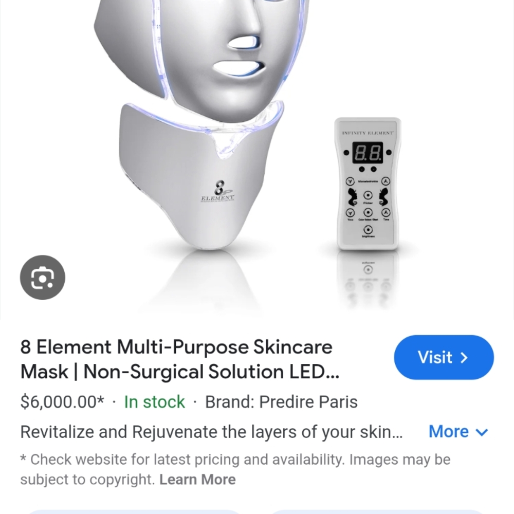 Element Silver LED Skincare Mask